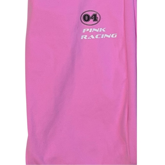 EUC Victorias Secret PINK Flare Racer Leggings- Size Large - Picture 3 of 8